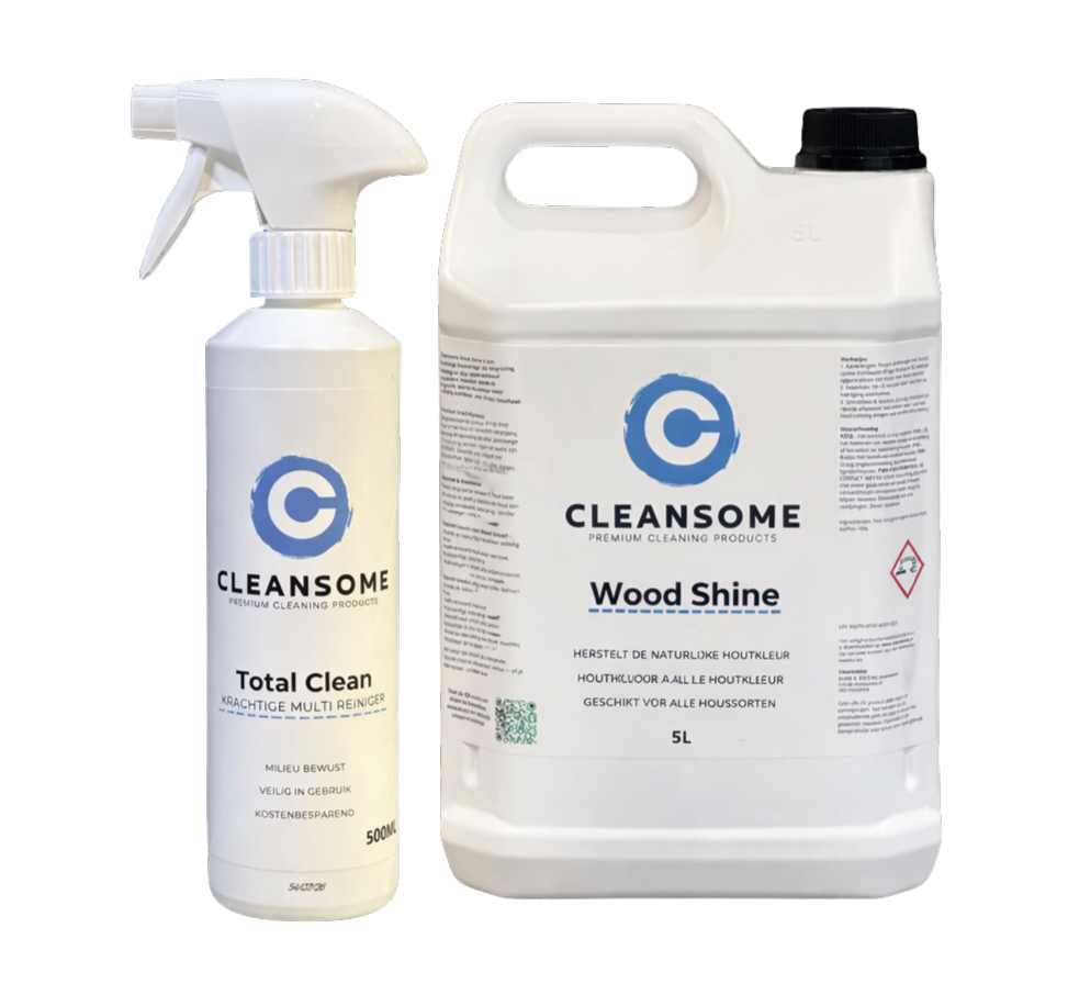 Totale clean en wood shine als set