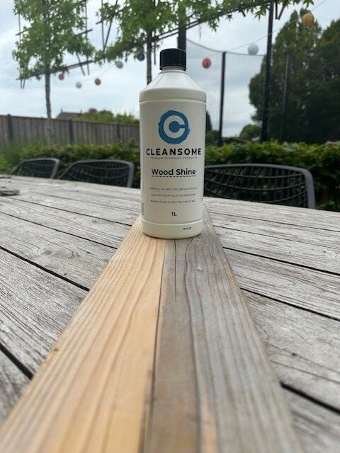 Vergrijsd hout herstellen zonder schuren met Wood Shine