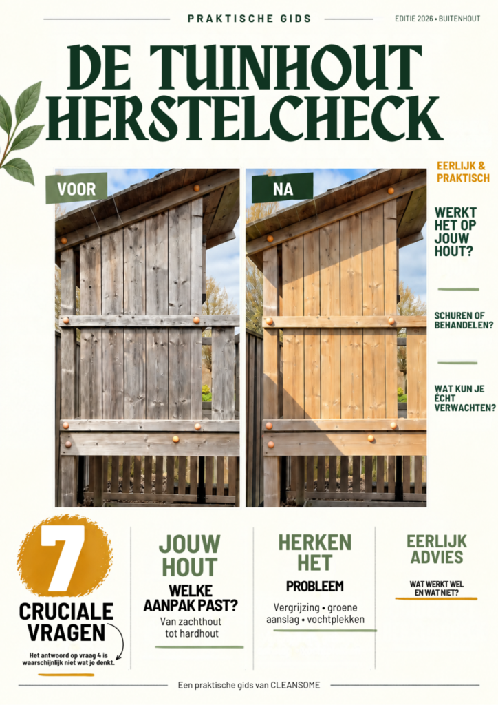 Voorblad tuinhout herstelheck